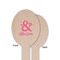 Valentine's Day Wooden Food Pick - Oval - Single Sided - Front & Back