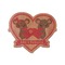 Valentine's Day Wooden Sticker Medium Color - Main