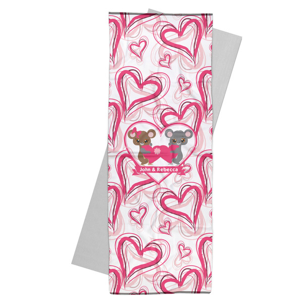 Custom Valentine's Day Yoga Mat Towel (Personalized)