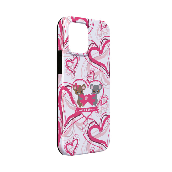 Custom Valentine's Day iPhone Case - Rubber Lined - iPhone 13 Mini (Personalized)