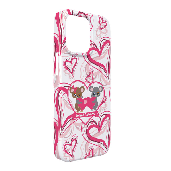 Custom Valentine's Day iPhone Case - Plastic - iPhone 13 Pro Max (Personalized)