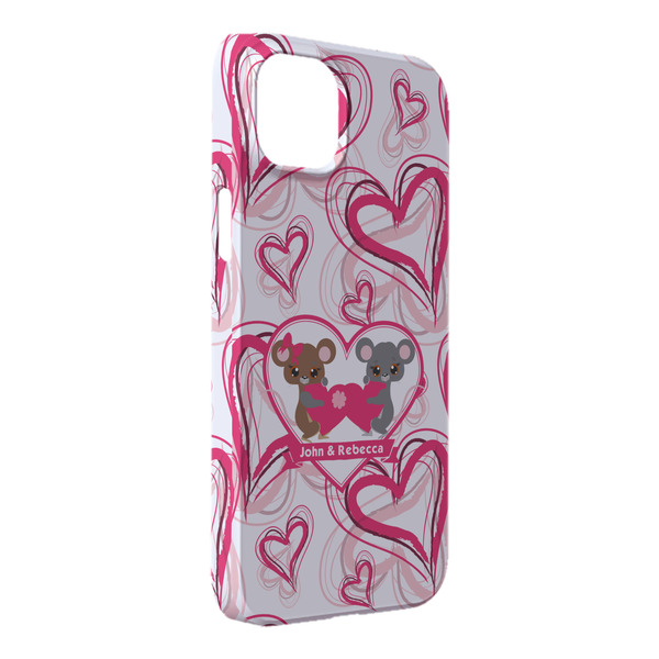 Custom Valentine's Day iPhone Case - Plastic - iPhone 14 Pro Max (Personalized)