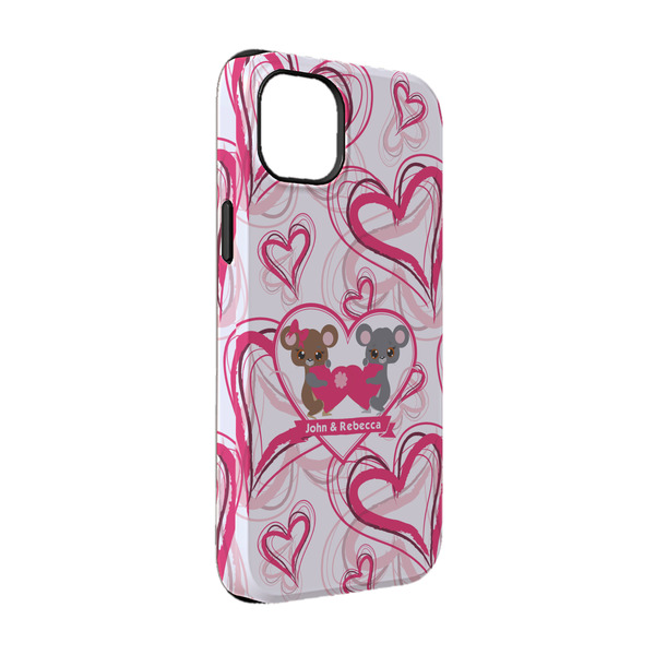 Custom Valentine's Day iPhone Case - Rubber Lined - iPhone 14 (Personalized)