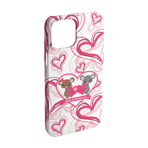 Custom Valentine's Day iPhone Case - Plastic - iPhone 15 (Personalized)