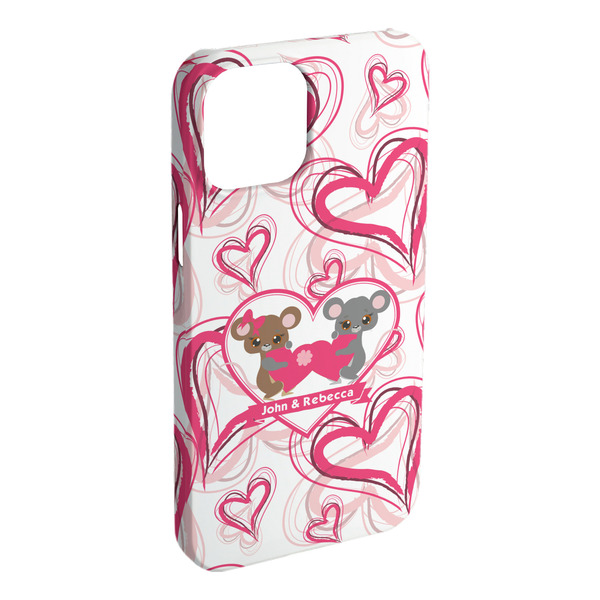 Custom Valentine's Day iPhone Case - Plastic - iPhone 15 Plus (Personalized)