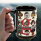 Hipster Dogs 15oz. Black Mug - LIFESTYLE