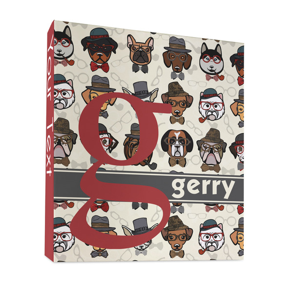 Custom Hipster Dogs 3 Ring Binder - Full Wrap - 1" (Personalized)