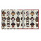 Hipster Dogs 3 Ring Binders - Full Wrap - 1" - OPEN INSIDE