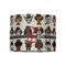 Hipster Dogs 8" Drum Lampshade - FRONT (Fabric)