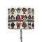 Hipster Dogs 8" Drum Lampshade - ON STAND (Fabric)