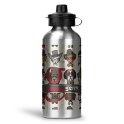 Hipster Dogs Water Bottle - Aluminum - 20 oz (Personalized)