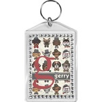 Hipster Dogs Bling Keychain (Personalized)