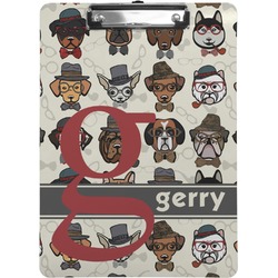 Hipster Dogs Clipboard (Letter Size) (Personalized)