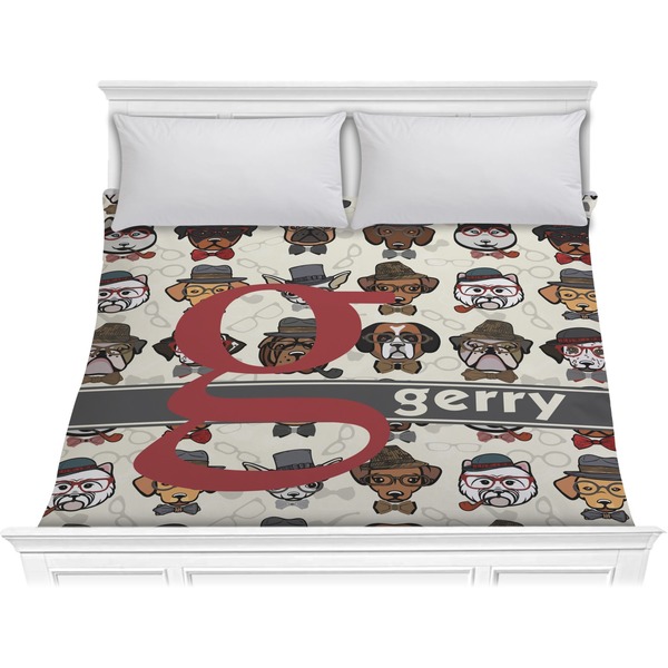 Custom Hipster Dogs Comforter - King (Personalized)