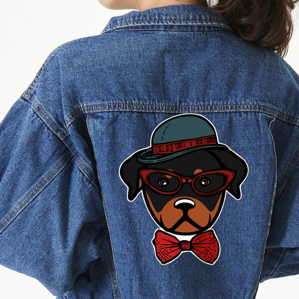 Custom Hipster Dogs Twill Iron On Patch - Custom Shape - 3XL