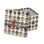 Hipster Dogs Gift Box with Lid - Canvas Wrapped (Personalized)