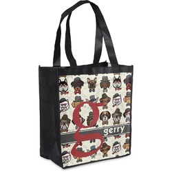 Hipster Dogs Grocery Bag (Personalized)