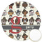 Hipster Dogs Icing Circle - Large - Front