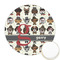 Hipster Dogs Icing Circle - Medium - Front