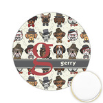 Hipster Dogs Printed Cookie Topper - 2.15" (Personalized)