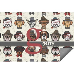 Hipster Dogs Indoor / Outdoor Rug - 5'x8' (Personalized)
