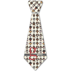 Hipster Dogs Iron On Tie - 4 Sizes w/ Name and Initial