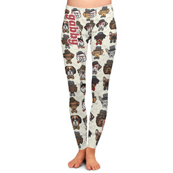 Hipster Dogs Ladies Leggings - Small (Personalized)