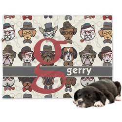 Hipster Dogs Dog Blanket - Regular (Personalized)