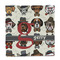 Hipster Dogs Party Favor Gift Bag - Matte - Front