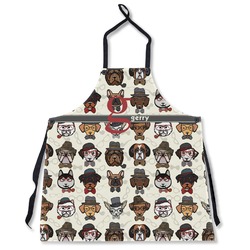 Hipster Dogs Apron Without Pockets w/ Name and Initial