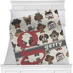 Hipster Dogs Minky Blanket (Personalized)