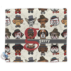 Hipster Dogs Security Blankets - Double Sided (Personalized)