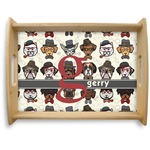 Hipster Dogs Natural Wooden Tray - Large (Personalized)