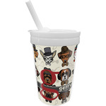 Hipster Dogs Sippy Cup with Straw (Personalized)