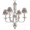 Hipster Dogs Small Chandelier Shade - LIFESTYLE (on chandelier)