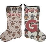 Hipster Dogs Holiday Stocking - Double-Sided - Neoprene (Personalized)