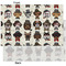 Hipster Dogs Tissue Paper - Heavyweight - XL - Front & Back