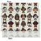 Hipster Dogs Tissue Paper - Lightweight - Medium - Front & Back