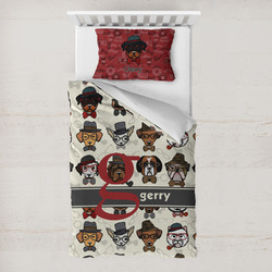 Hipster Dogs Toddler Bedding Set - With Pillowcase (Personalized)