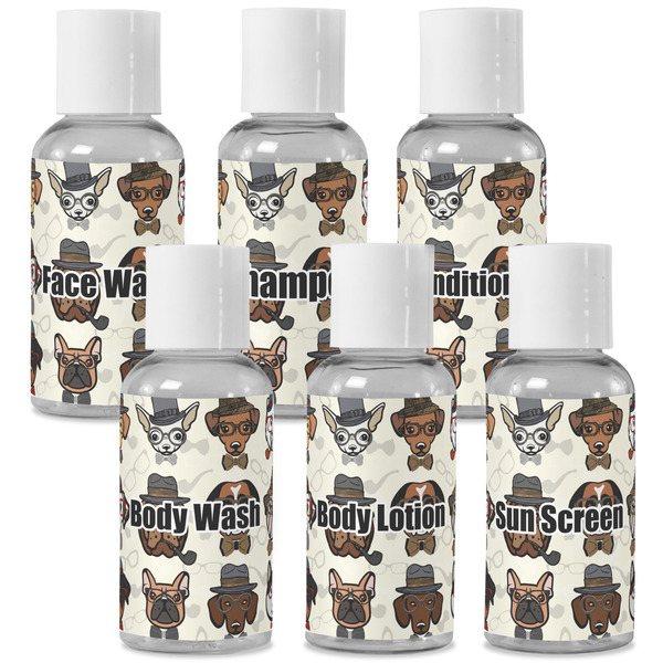 Custom Hipster Dogs Travel Bottles (Personalized)