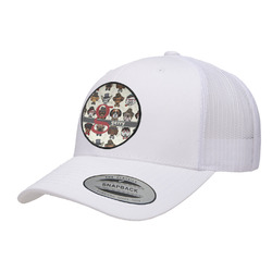 Hipster Dogs Trucker Hat - White (Personalized)