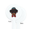 Hipster Dogs White Plastic 7" Stir Stick - Single Sided - Round - Front & Back