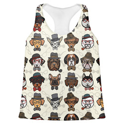 Hipster Dogs Womens Racerback Tank Top - Small