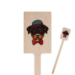 Hipster Dogs Rectangle Wooden Stir Sticks