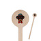 Hipster Dogs Wooden 6" Stir Stick - Round - Closeup