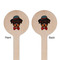 Hipster Dogs Wooden 7.5" Stir Stick - Round - Double Sided - Front & Back