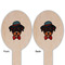 Hipster Dogs Wooden Food Pick - Oval - Double Sided - Front & Back