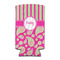 Pink & Green Paisley and Stripes 12oz Tall Can Sleeve - FRONT