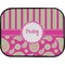 Pink & Green Paisley and Stripes Back Seat Car Mat