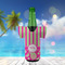 Pink & Green Paisley and Stripes Jersey Bottle Cooler - LIFESTYLE